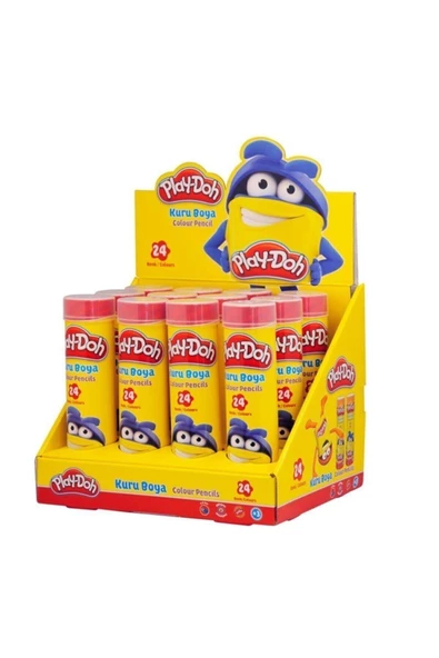 Play Doh 24 Renk Boya Kalemi Tüp