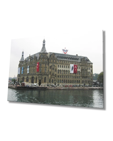 Haydarpaşa Garı  Manzaralı Dekoratif ve Modern Cam Tablo ürün görseli