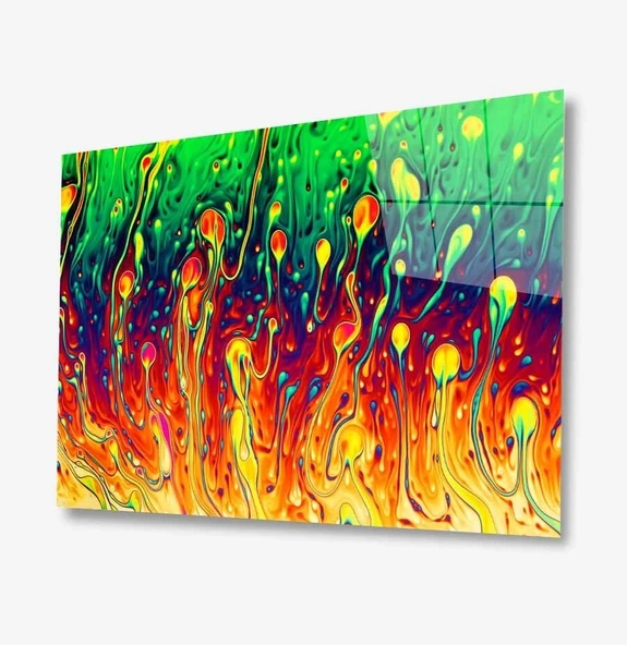 Soyut Dekoratif ve Modern Cam Tablo ürün görseli