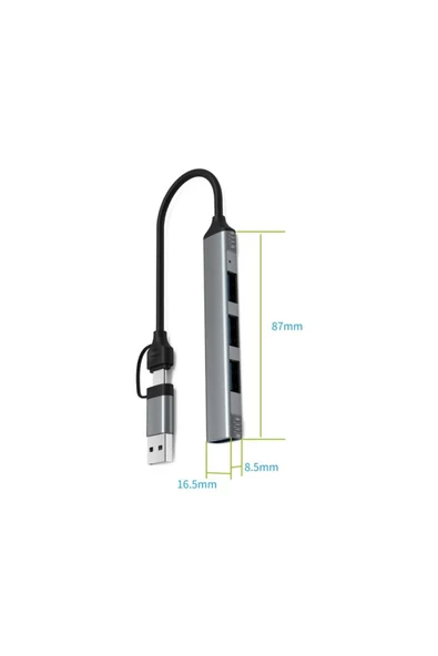 3.0 Type-c 1xusb 3.0 3xusb 2.0 Hub Otg Çoğaltıcı Uca9701