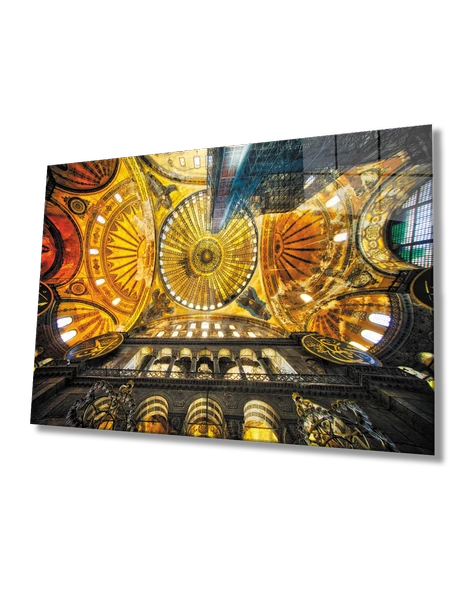Geometrik  Mimari  Ayasofya  Dayanıklı  Dekoratif ve Modern Cam Tablo ürün görseli