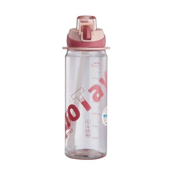 Shotay Handle Matara Tritan Pembe 900Ml - 1