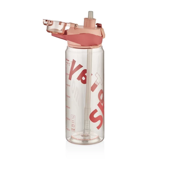 Shotay Handle Matara Tritan Pembe 900Ml - 3