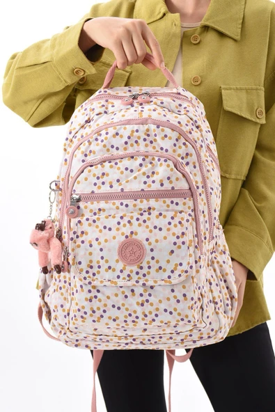 Klinkır Okul Çantası Sırt Çanta Günlük Gezi Spor Seyahat Tatil Çok Gözlü Laptop Bölmeli - 2