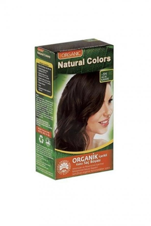 Organıc Natural Colors Saç Boyası  5n Açık Kahve
