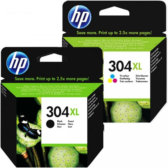 Hp 304XL N9K08AE Siyah / N9K05AE Renkli Avantaj Paket / Deskjet 3720 3730