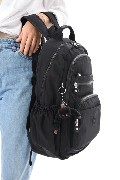 8861 Unisex Klınkır Maymunlu Günlük ve Okul Sırt Çantası - 4