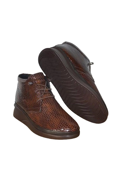 Kadın Taba Comfort Akıllı Bağcıklı Hakiki Deri Günlük Bot-ZK.0037 - 4