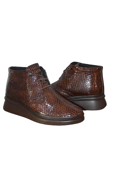 Kadın Taba Comfort Akıllı Bağcıklı Hakiki Deri Günlük Bot-ZK.0037 - 3