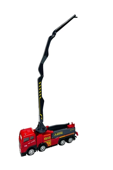 itfaiye oyuncak kırılmaz plastik sürtmeli itfaye 17cm