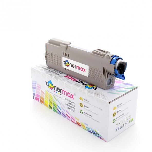 Oki MC563dn Muadil Toner Mavi - Resim 3