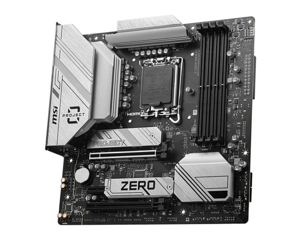 MSI B760M PROJECT ZERO DDR5 7800MHZ MATX 1700p - 3