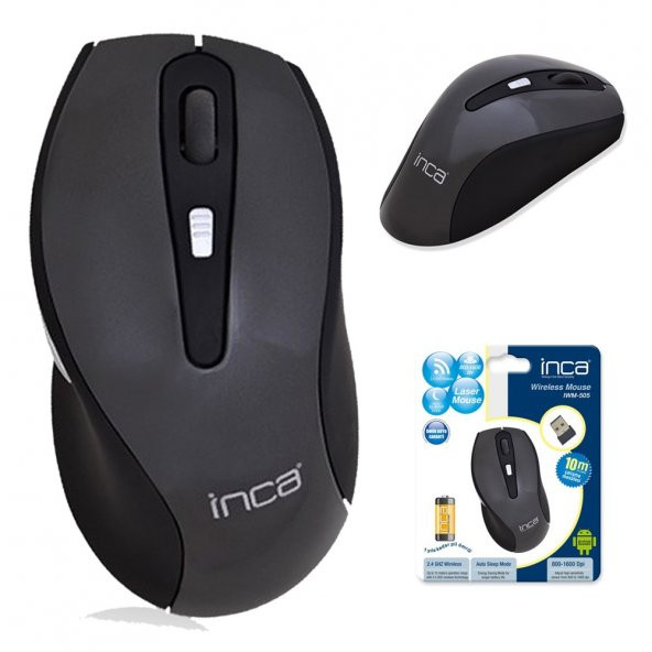Inca IWM-505 2.4GHz 1600dpi Nano Laser Kablosuz Mouse