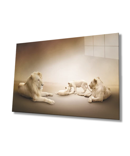 Aslan Dekoratif ve Modern Cam Tablo ürün görseli