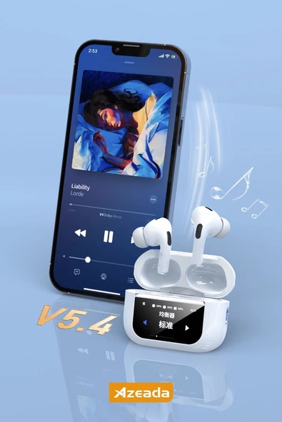 Azeada Dokunmatik Ekranlı Tws Bluetooth Kulaklık Tüm Cihazlara Uyumlu BT12 - 4