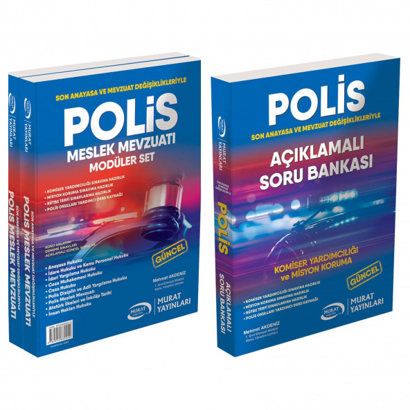 Polis Hukuku ve Mevzuatı Konu ve Soru Bankası Seti - 1