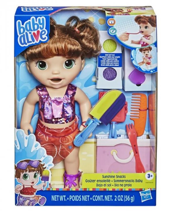 +3 Yaş Baby Alive Bebeğimle Yaz Eğlencesi Kumral F1626