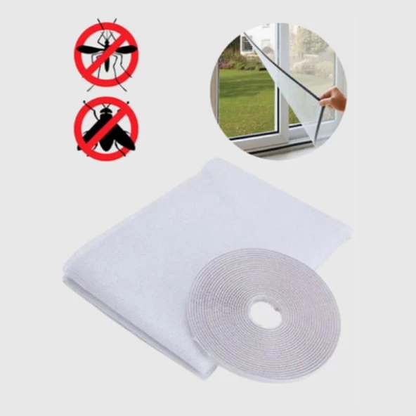 Pencere Sinekliği 70cmx125cm 4m Bant Pencere Tül Sineklik - 2