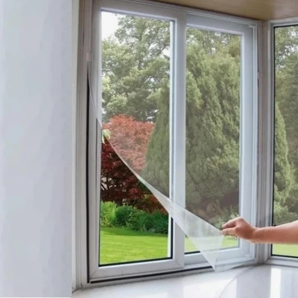 Pencere Sinekliği 70cmx125cm 4m Bant Pencere Tül Sineklik - 7