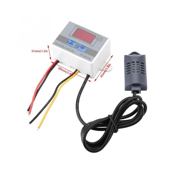 XH-W3005 220V Dijital Nem Kontrol Cihazı 1500W Kuluçka Sera Depo - 5