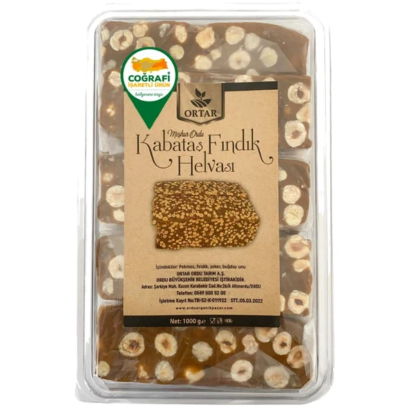 Kabataş Fındık Helvası 1 KG ürün görseli 1
