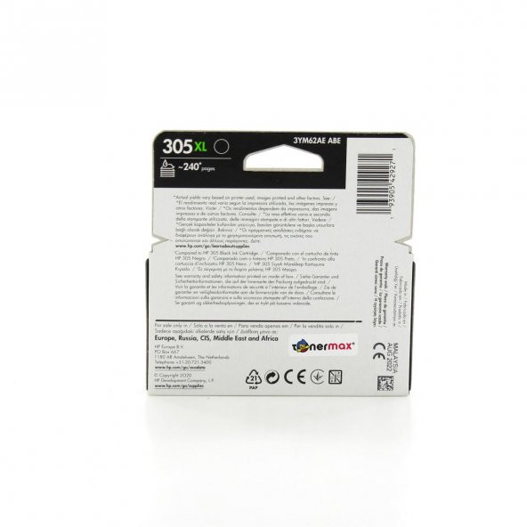 Hp 305XL 3YM62AE Siyah Orjinal Kartuş Yüksek Kapasiteli - 5