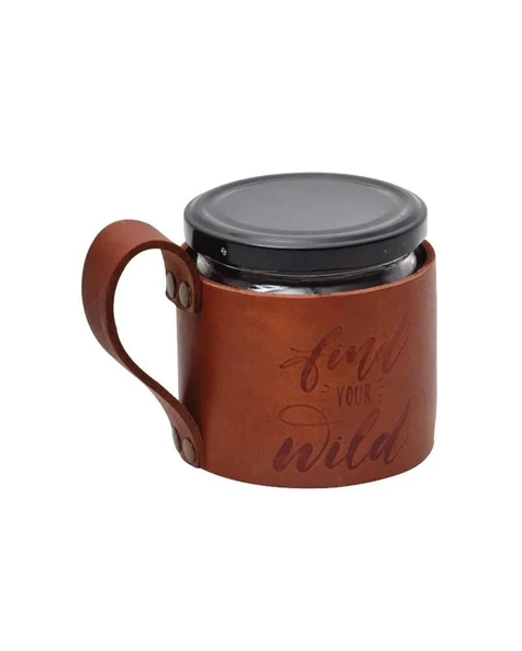 CAMPOUT DERİ KUPA FIND YOUR WILD ürün görseli