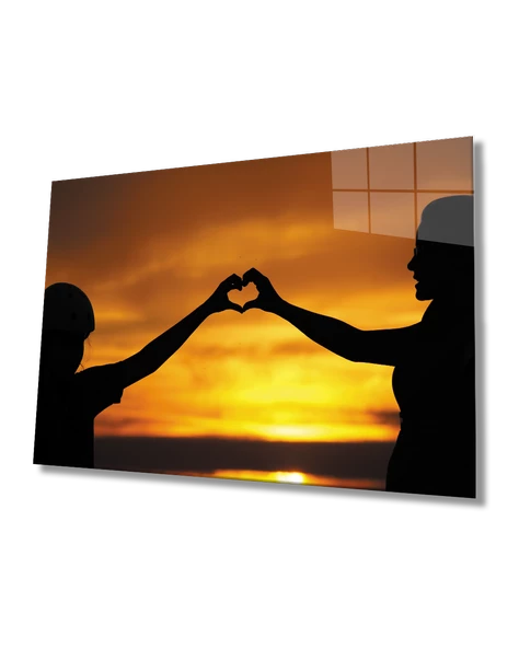 Love Dekoratif ve Modern Cam Tablo ürün görseli
