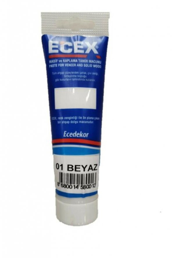 DEKOR ECEX Ahşap Mobilya Tamir Dolgu Macunu Kullanıma Hazır 200 gr CEVİZ