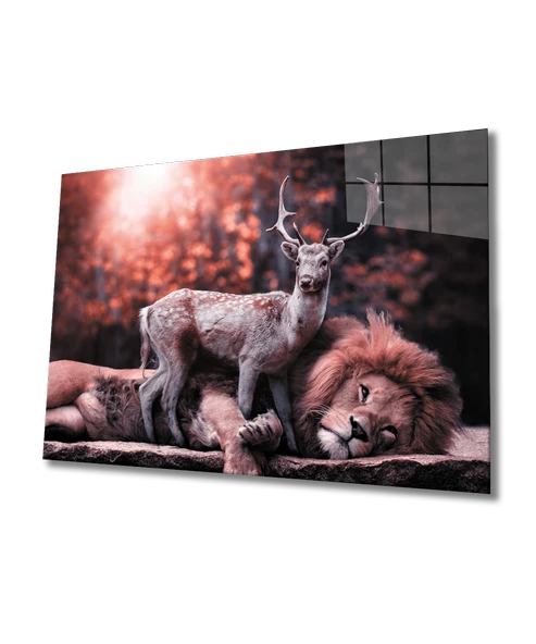 Aslan Dekoratif ve Modern Cam Tablo ürün görseli