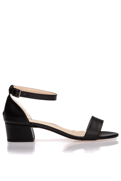 Topuklu Büyük Numara Bayan Tek Bant Ayakkabı - 3