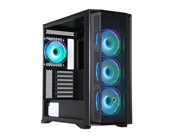 Frisby CX-500 750w 80+(Bronze) ARGB Fan Gaming Mesh 4RGb Fan Yan:4mm Temper Cam-Ön Panel:Abs+ Mesh