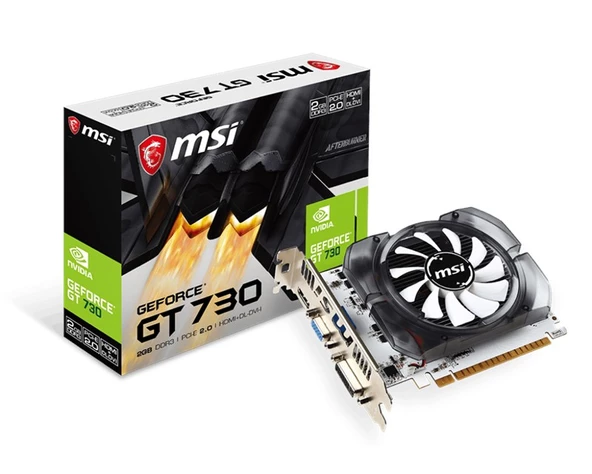 MSI VGA N730 2GD3V3 GT730 2GB DDR3 128B DX12 PCIE 3.0 X16 1XVGA 1XDVI 1XHDMI