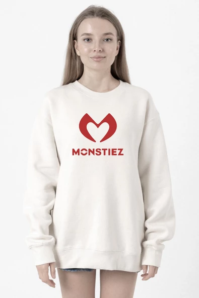 Babymonster Monstiez Beyaz Kadın 2ip Sweatshirt
