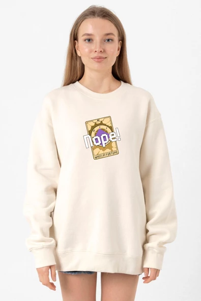 Wheel Of Fortune Nope Ekru Kadın 2ip Sweatshirt ürün görseli