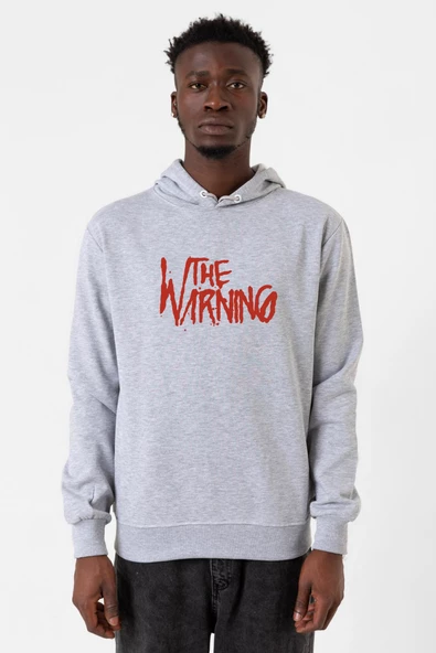 The Warning Logo Grimelanj Erkek Kapşonlu 3ip Sweatshirt