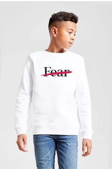 Rolling Quartz Fearless Beyaz Çocuk 2ip Sweatshirt