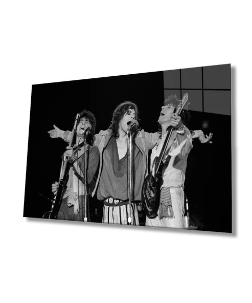 The Glimmer Twins Beatles Dekoratif ve Modern Cam Tablo