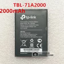 TP-LINK TBL-71A2000 pil, TP-LINK TL-TR861 761 M5350 M7200 M7100 M7200 ile uyumlu ORJİNAL