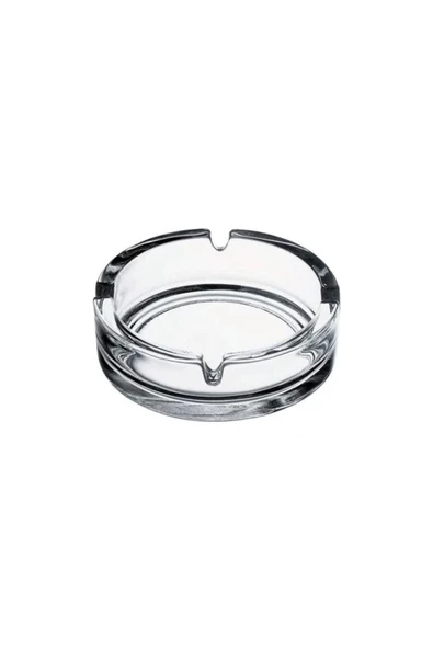2 Adet Bistro Keyf Cam Küllük - Kül Tablası - Yuvarlak Kül Tabağı 10,5 Cm - 2