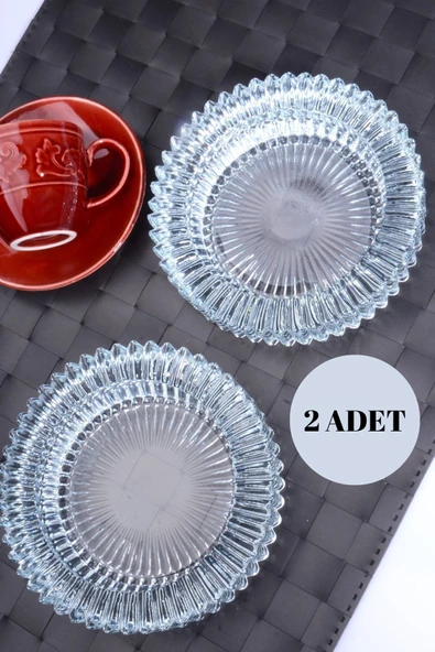 2 Adet Kristal Lüks Küllük Cam Puro Kül Tablası Yuvarlak Kül Tabağı ürün görseli