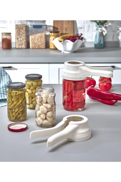 Her Boy Kavanoz Kapağına Uyumlu Kırılmaya Karşı Dayanıklı Plastik Konserve Turşu Kavanoz Açacağı