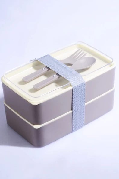 2 Katlı Mikrodalga Uyumlu Yemek Saklama Kabı Beslenme Kutusu Sporcu Öğrenci Okul İşyeri Sefer Tası - 4