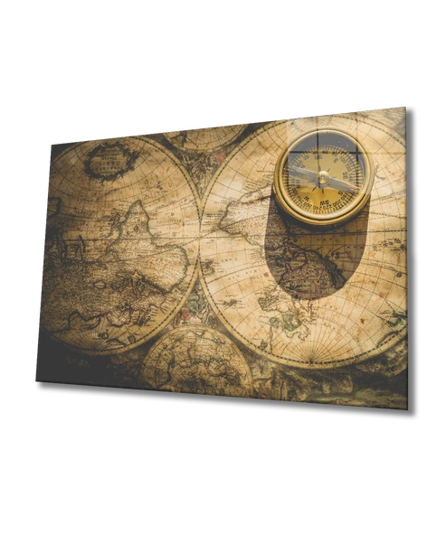 Pusula Dekoratif ve Modern Cam Tablo ürün görseli