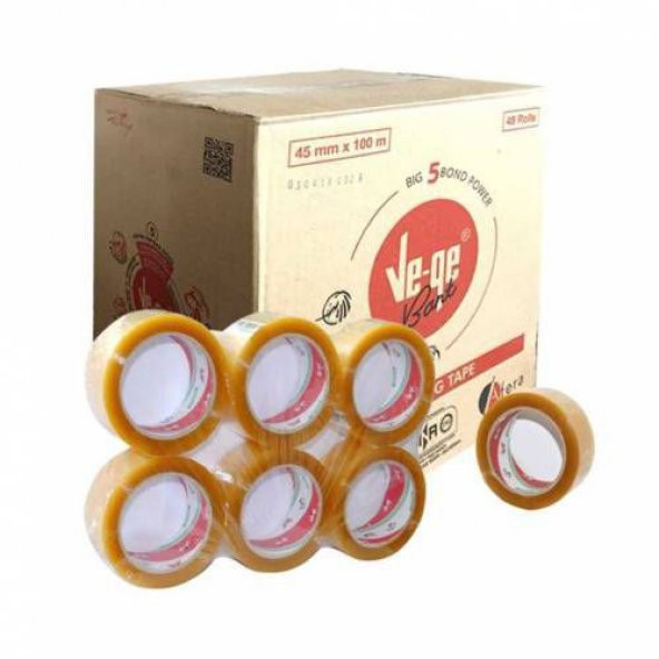 Vege Koli Bandı 45x100 Şeffaf (Bufalo) - 6 adet - 2