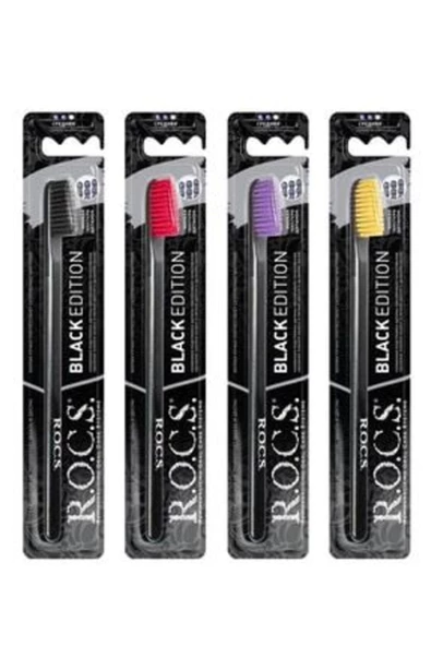 R.O.C.S. Black Edıtıon Beyazlatıcı Diş Fırçası Siyah Kıl - 2