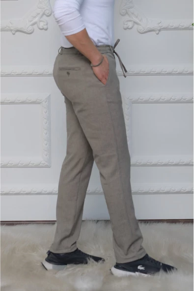 GILAPA Erkek Dokuma Nil Yeşili Jogger Pantolon3036/100 - 2