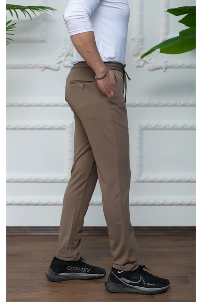 GILAPA Erkek Vizon Örme Jogger Pantolon - 2