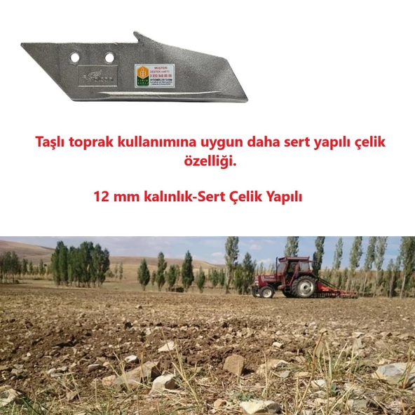 Falconi Ünlü Pulluk Bıçağı Uç Demiri Civatalı-İthal-2 Adet - Resim 3