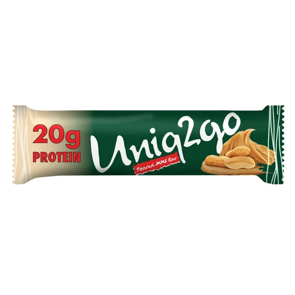 Uniq2go Power Almond Maxibar 65 Gr %30 Protein 12li Kutu Ve Peanut Xxl Protein Bar 67 Gr 12 Adet - 2